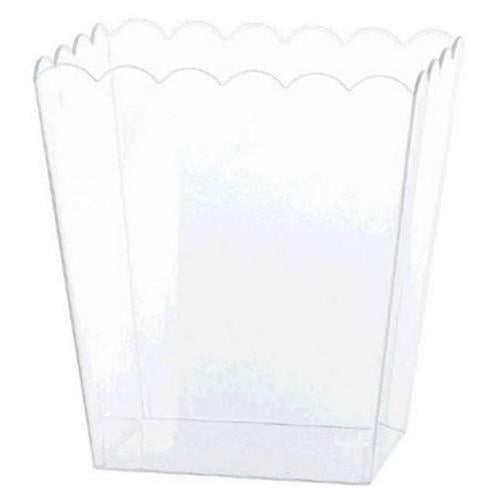 Party Favor Amscan 437896.1 Medium Jet Black Scalloped Container Party Favor Amscan 437896.1 Medium Jet Black Scalloped Container